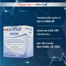 Thumbnail Hộp 100 Kim Chích Máu Đường Huyết On Call Sử Dụng Cho Các Dòng Máy Đo Đường Huyết On Call® 1