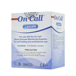 Thumbnail Hộp 100 Kim Chích Máu Đường Huyết On Call Sử Dụng Cho Các Dòng Máy Đo Đường Huyết On Call® 2