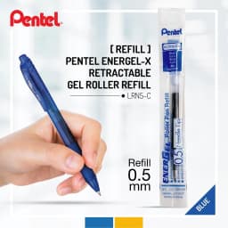 Thumbnail Hộp 12 Ruột Bút Ngòi 0.5mm Pentel Energel LRN5 | Mực An Toàn Cho Sức Khỏe | Nhanh Khô 1/3 Giây 2