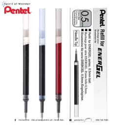 Thumbnail Hộp 12 Ruột Bút Ngòi 0.5mm Pentel Energel LRN5 | Mực An Toàn Cho Sức Khỏe | Nhanh Khô 1/3 Giây 3