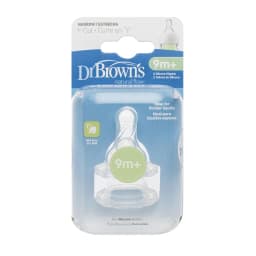 Thumbnail Hộp 2 chiếc núm ty Silicone cổ thường Level Y-Cut Dr Brown's (9m+) 1