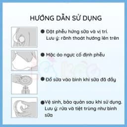 Thumbnail Hộp 2 Phễu Hứng Sữa IQKAO Chống Tràn, Chất Liệu Silicone, Chống Tràn, Kích Sữa Nhẹ, Mềm Mại, An Toàn Cho Bé IQKAO 4
