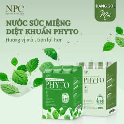 Thumbnail Hộp 20 gói nước súc miệng NPC Phyto làm sạch, khử hôi miệng, tinh dầu cam - 10ml/gói - NPC PHAR 2