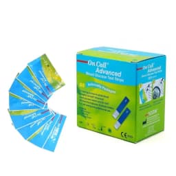 Thumbnail Hộp 25 Que Thử Đường Huyết On Call® Advanced Mỗi Que Trong Một Túi Nhôm Riêng 1
