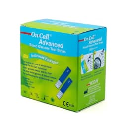 Thumbnail Hộp 25 Que Thử Đường Huyết On Call® Advanced Mỗi Que Trong Một Túi Nhôm Riêng 3