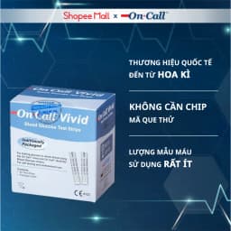 Thumbnail Hộp 25 Que Thử Đường Huyết On Call Vivid Loại Rời Trong Túi Nhôm 1