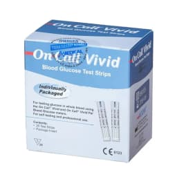 Thumbnail Hộp 25 Que Thử Đường Huyết On Call Vivid Loại Rời Trong Túi Nhôm 2
