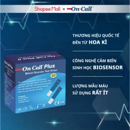 Thumbnail Hộp 25/50 Que Thử Đường Huyết On Call Plus Dùng Cho Máy On Call Plus & On Call EZ II 1
