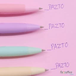 Thumbnail Hộp 5 cây Bút Gel Thiên Long FO-GELB039/VN ngòi 0.6mm - Bút gel 5 tone màu pastel mực xanh bút dạng mực dầu viết trơn êm 3