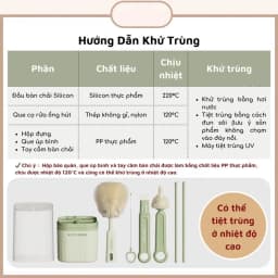 Thumbnail Hộp cọ rửa bình sữa KidAndMom bằng silicon gấp gọn tiện lợi khi mang theo 1 hộp với 6 chức năng dùng cho mọi loại bình 4