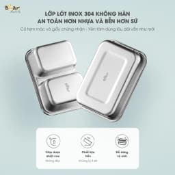 Thumbnail Hộp Cơm Cắm Điện Văn Phòng Bear 2 Ngăn Hâm Nóng Nhanh Chống Tràn Giữ Nhiệt Tiện Dụng Cho Dân Văn Phòng SB-HC12L 4