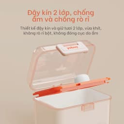 Thumbnail Hộp đựng sữa bột chống ẩm đa năng cho bé Yoboo YB-0032 có ngăn đựng muỗng 2 lớp nắp đậy 360ml - Hàng chính hãng 3