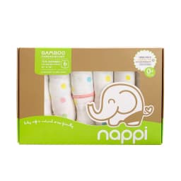 Thumbnail Hộp khăn sữa sợi tre họa tiết chấm bi Nappi (6 chiếc/hộp) 3