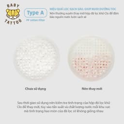 Thumbnail Hộp Lọc Đá Khử Clo Dư Type A Thay Thế Cho Vòi Sen Tắm Cao Cấp Lọc Nước Type A BABY TATTOO 4
