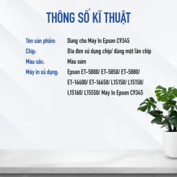 Thumbnail Hộp Mực Thải C9345 Cho Máy Epson L8050/L18050/L15150/L15160/L15180/L6550/L6580/M15140/M15180 2