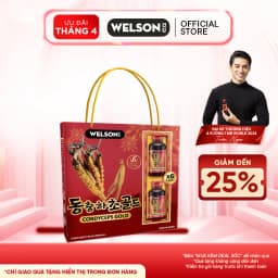 Thumbnail Hộp Quà Hỗ Trợ Sức Khoẻ Hỗ Trợ Tăng Đề Kháng Welson Cordyceps Gold 6 chai x 75ml 1