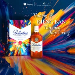 Thumbnail Hộp Rượu Quà Tết 2025 Whisky Ballantines Finest Nồng Độ Alc 40% 700ml  Kèm Hộp và Túi Giấy 1