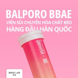Thumbnail Hộp sủi chuyển hoá chất béo Balporo BBae Hàn Quốc, hỗ trợ giảm cân, dưỡng da sáng mịn, phân phối độc quyền bởi BBae Lab 2