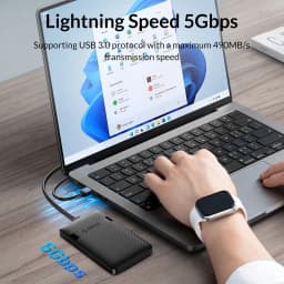 Thumbnail Hộp đựng ổ cứng ORICO 2,5 inch SATA sang USB3.0 Type-C HDD 6Gbps Max USB-C Vỏ ổ cứng SATA gắn ngoài Hỗ trợ tự động tắt tiếng (2577U3-V1) 4