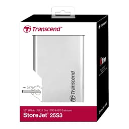 Thumbnail Hộp đựng ổ cứng SSD/HDD Transcend 2.5” SATA III USB 3.1 Gen 1 TS0GSJ25S3 Bảo hành 2 năm 3