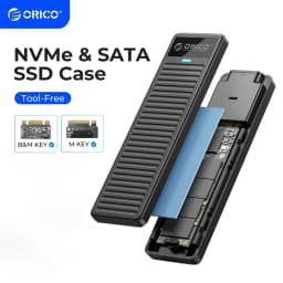Thumbnail Hộp đựng SSD ORICO M.2 NVMe 10Gbps USB 3.2 Gen2 M2 Thiết kế đơn giản cho NVMe SATA Hỗ trợ không cần dụng cụ UASP (PDDM2C3) 1