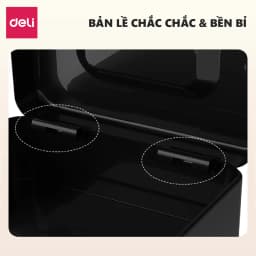 Thumbnail Hộp Đựng Tiền Kim Loại Deli Hộp Đựng Trang Sức Nhiều Ngăn Bảo Vệ Tài Sản, Thiết Bị Nhà Cửa Văn Phòng 3