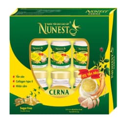 Thumbnail Hộp yến sào cao cấp nhân sâm không đường Nunest Cerna (6 lọ x 70ml) 1