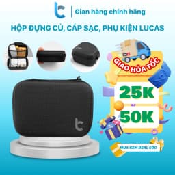 Thumbnail Hộp/Túi Đựng Sạc, Phụ Kiện Macbook Lucas Đen Chống Sốc, Chống Trầy Bảo Vệ Sạc Và Phụ Kiện Tối Ưu 1