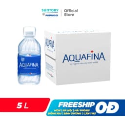 Thumbnail [HOT-CHỈ 96K]Thùng 4 Chai Nước tinh khiết Aquafina (5L/chai) 1