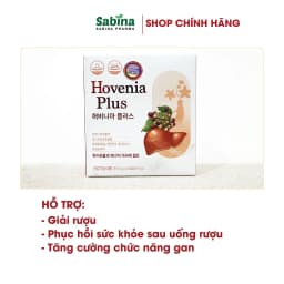 Thumbnail Hovenia Plus – Thực phẩm bảo vệ sức khoẻ hỗ trợ giải rượu và tăng cường chức năng gan 24,3g 1