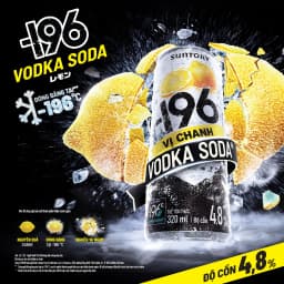 Thumbnail [HSD: 28/08/2025] Combo Thùng -196 Vodka Soda Vị Chanh Kèm Bộ Loa Bluetooth 2 Mic Hát Karaoke - Nồng 2