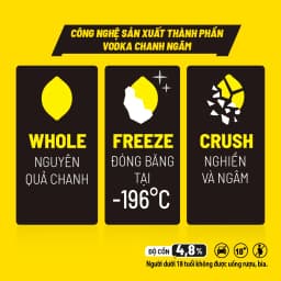 Thumbnail [HSD: 28/08/2025] Combo Thùng -196 Vodka Soda Vị Chanh Kèm Bộ Loa Bluetooth 2 Mic Hát Karaoke - Nồng 3