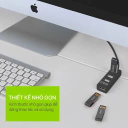 Thumbnail HUB Chuyển Đổi ROBOT H140-80 4 Cổng USB Hàng Chính Hãng Bảo Hành 12 Tháng 1 Đổi 1 3
