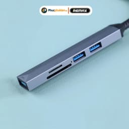 Thumbnail Hub chuyển đổi tốc độ cao Remax RU-U7 5 in1 USB A - Type C ra USB 3.0, 2.0, thẻ nhớ - Phúc Phụ Kiện 4