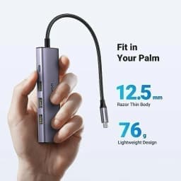 Thumbnail Hub chuyển đổi Type C Ugreen 5 in 1 | Vỏ nhôm cao cấp | Truyền tải nhanh chóng | BH 18 tháng 1 đổi 1 | 15596 15597 15495 3