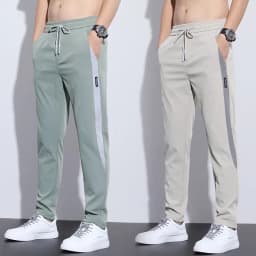 Thumbnail 【Địa phương có hàng】Quần Dài Thể Thao Nam cao cấp chất mềm mịn ko nhăn nhiều màu. Quần Dài Nam Phong Cách Vải Mịn Thoáng Mát 1