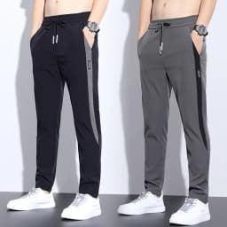 Thumbnail 【Địa phương có hàng】Quần Dài Thể Thao Nam cao cấp chất mềm mịn ko nhăn nhiều màu. Quần Dài Nam Phong Cách Vải Mịn Thoáng Mát 2