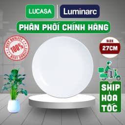 Thumbnail Đĩa Thủy Tinh Luminarc Diwali Trắng 27cm - L3604 | Phân Phối Chính Hãng 1