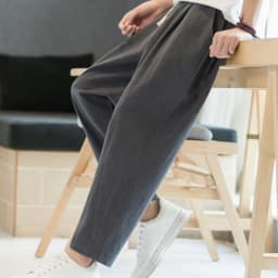 Thumbnail IELGY quần crop quần rộng nam phong cách hàn quốc thẳng nhiều màu tùy chọn phần mỏng màu trơn 4