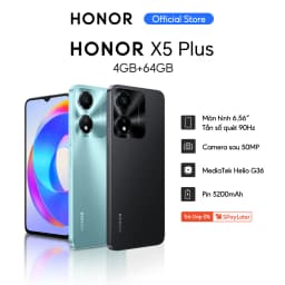 Thumbnail Điện thoại HONOR X5 Plus 4GB+64GB | Pin 5200mAh 90Hz | Màn hình 6.56" | BH 13 Tháng Hàng Chính Hãng 2