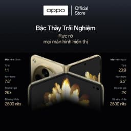 Thumbnail Điện thoại OPPO FIND N3 (16GB/512GB) | Điện thoại gập đẳng cấp | Nếp gập tàng hình | Màn hình 2k - Hàng chính hãng 2