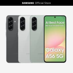 Thumbnail Điện thoại Samsung Galaxy A56 5G (8/128GB), Màn Hình FHD 6.7”, Mặt lưng kính, AI-Best Face 1