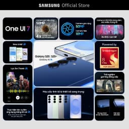 Thumbnail Điện thoại Samsung Galaxy S25+, Điện thoại AI, 256GB, Tìm kiếm thông minh, Video camera đêm Nightography,Chip Snapdragon 2