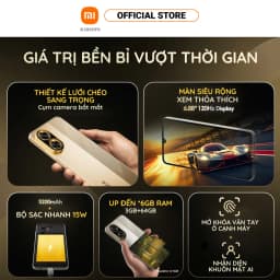 Thumbnail Điện Thoại Thông Minh POCO C71 (3+64GB) | Màn rộng 6,88" | Vi xử lý 8 nhân | Camera kép 32MP AI | Mở khóa mặt, vân tay 4