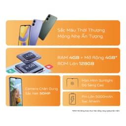 Thumbnail Điện thoại vivo Y17s (4GB/128GB) - Hàng Chính Hãng  - 1 đổi 1 tháng đầu tiên - Bảo hành kỹ thuật 12 tháng 1