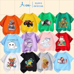 Thumbnail ILOVE Áo thun Cinnamoroll, áo phông cộc tay bé gái chất COTTON mềm mịn, thoáng mát cho bé gái 8.5-32kg 1