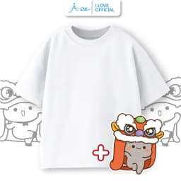 Thumbnail ILOVE Áo thun cộc tay cho bé mẫu trơn sắc màu, áo phông chất Cotton mềm mịn cho bé trai bé gái 8.5-32kg 4