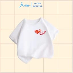 Thumbnail ILOVE Áo thun cộc tay cờ đỏ sao vàng Việt Nam, Áo phông Việt Nam cho bé chất cotton cho bé 8.5-32kg 3