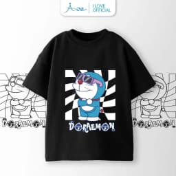 Thumbnail ILOVE Áo thun cộc tay DORAEMON Cool, áo phông chất COTTON mềm mịn, thoáng mát dành cho bé từ 8.5-32kg 1