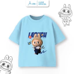 Thumbnail ILOVE Áo thun cộc tay LABUBU mẫu mới, áo phông chất cotton mềm mịn thoáng mát cho bé từ 8.5-32kg 2